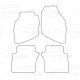 Tappetini in velluto LUX Adatto per: Alfa Romeo 145 09/1994-06/2001