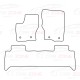 Tappetini in velluto LUX Adatto per: Alfa Romeo 145 09/1994-06/2001