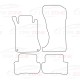 Tappetini in velluto LUX Adatto per: Alfa Romeo 145 09/1994-06/2001