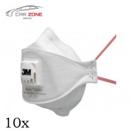 10x 3M Demi-masque filtrant Aura 9332+ FFP3 (avec valve) N99