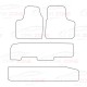 Tappetini in velluto LUX Adatto per: Alfa Romeo 145 09/1994-06/2001