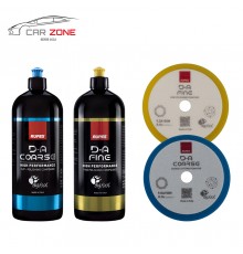 RUPES DA Coarse + DA Fine Polierpasten (2x 1000 ml) + 2x RUPES DA Polierpads