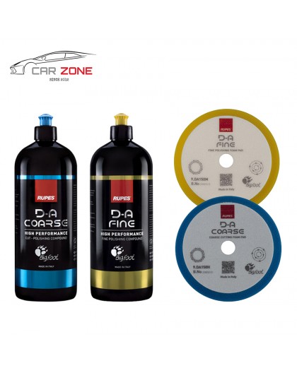 RUPES DA Coarse + DA Fine Polierpasten (2x 250 ml) 2-stufiges Poliersystem