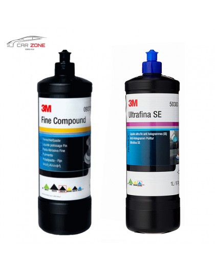 3M 50383 Ultrafina SE + 3M 09375 Fine Compound (2 x 1 litr)