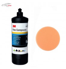 3M 09375 Fine Compound Polierpaste (1 Liter) + 1 Polierschwamm 3M 09378 (150 mm)