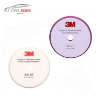 3M 34127 + 3M 34126 Gąbki polerskie do polerki mimośrodowej, 2-etapowa korekta lakieru (150 mm/6") - 2 sztuki