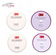 3M Boinas de pulido de espuma a la pulidora rotorbital, Corrección de pintura en 2 etapas (130 mm/5"+150mm/6") 4 piezas