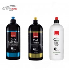 RUPES DA Coarse + DA Fine Polishing compounds + UNO Protect (3 x 1L) 3-step Polishing system