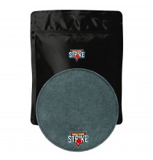 M&M Strike 2-layer Premium Bowling Shammy Pad. Natural leather! For wiping oil from bowling balls (18 cm) Gray