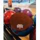 3x M&M Strike 2-layer Premium Bowling Shammy Pad. Natural leather! For wiping oil from bowling balls (18 cm) Brown