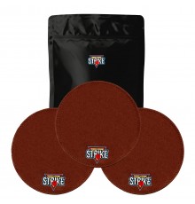 3x M&M Strike 2-layer Premium Bowling Shammy Pad. Natural leather! For wiping oil from bowling balls (18 cm) Brown