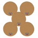 5x M&M Strike Premium Bowling Shammy Pad 2-capas. Cuero natural Para limpiar el aceite de las bolas de boliche (18 cm) Beige