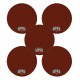 5x M&M Strike 2-layer Premium Bowling Shammy Pad. Natural leather! For wiping oil from bowling balls (18 cm) Brown