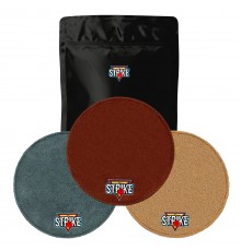 3x M&M Strike 2-layer Premium Bowling Shammy Pad. Natural leather! For wiping oil from bowling balls (18 cm) Color MIX