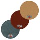 3x M&M Strike 2-layer Premium Bowling Shammy Pad. Natural leather! For wiping oil from bowling balls (18 cm) Color MIX