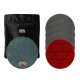 5x Mirka Abralon Discos (150 mm) A SCELTA DI GRASSI + M&M Strike Premium Bowling Shammy Pelle Pad Grigio (18 cm)