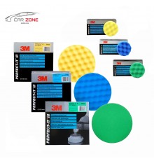 3M compounding & polishing machine pads set (75 & 150 mm)