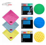 3M Zestaw 3 padów polerskich 3 twardości (150 mm) + 3x ścierka polerska 3M (32x36 cm)