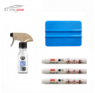 Car film wrapping kit: 1x squeegee 3M + 3x Primer 3M 94 Adhesion Promoter for film+ Cleaner 100 ml