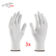 1x paio di guanti professionali perl’applicazione di adesivi in vinile (bianco) Dimensione 8/L