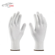 1x paire de gants professionnels pour l'emballage en vinyle de taille (blanc) Taille 8/L